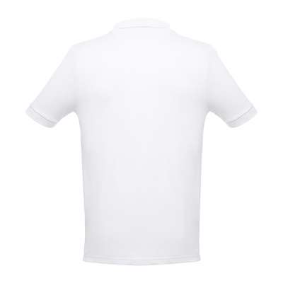 Рубашка-поло мужская ADAM, белый, XXL, 100% хлопок, плотность 195 г/м2