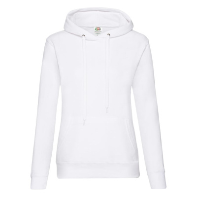 Толстовка "Lady Hooded Sweat ", белый_XL, 75% х/б, 25% п/э, 280 г/м2