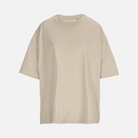 Футболка оверсайз женская Boxy Women, бежевая (льняная), размер XS