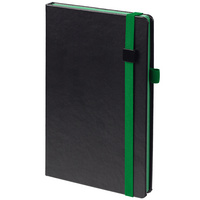 Ежедневник Ton Black, недатированный, черный с зеленым Ежедневник Ton Black, недатированный, черный с зеленым