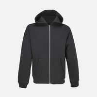 Толстовка унисекс на молнии Jelo, черная, размер XL