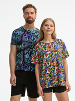 Футболка унисекс Senti с полной запечаткой на заказ, размер S