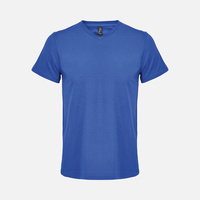 Футболка унисекс Regent с V-образным вырезом, ярко-синяя (royal), размер XL