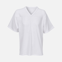 Футболка унисекс Nino с V-образным вырезом, белая, размер S