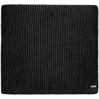 Шарф Nobilis, черный с серым меланжем Шарф Nobilis, черный с серым меланжем