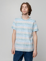 Футболка мужская RAYET двусторонняя, голубой/зеленый, размер XL