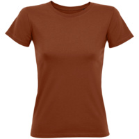 Футболка женская Regent Fit Women, коричневая (терракотовая) Футболка женская Regent Fit Women, коричневая (терракотовая)