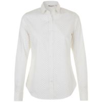 Рубашка женская Becker Women, белая с темно-синим Рубашка женская Becker Women, белая с темно-синим