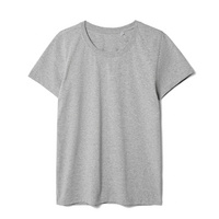 Футболка женская T-bolka Stretch Lady, серый меланж, размер L