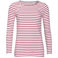 Футболка женская Marine Women, белая с красным Футболка женская Marine Women, белая с красным