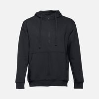 Толстовка мужская на молнии с капюшоном Amsterdam, черная, размер S