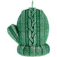Свеча Kniteam, варежка, зеленая Свеча Kniteam, варежка, зеленая