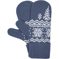 Варежки Elnik, серые с молочно-белым Варежки Elnik, серые с молочно-белым