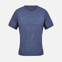 Футболка спортивная унисекс Storm, темно-синий меланж, размер M