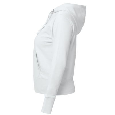 Толстовка женская Hooded Full Zip белая, размер XS