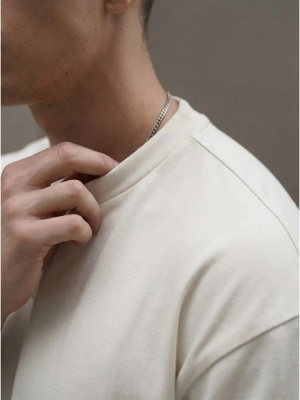 Футболка Oversize Premium 210, молочно-белая, размер L
