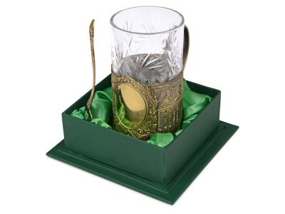 Подстаканник с хрустальным стаканом Подстаканник с хрустальным стаканом