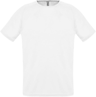 Футболка унисекс Sporty 140 белая, размер S