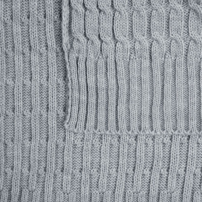 Плед Slumberland, серебристо-серый меланж