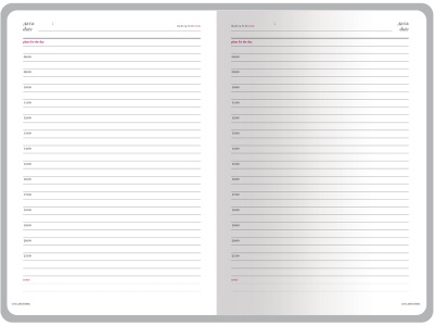 Ежедневник недатированный А5 Sidney Nebraska с серебряным срезом