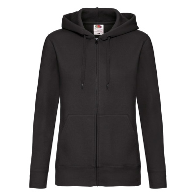 Толстовка "Lady-Fit Hooded Sweat Jacket", белый_XS, 75% х/б, 25% п/э, 280 г/м2