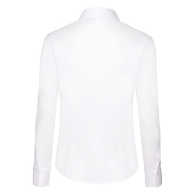 Рубашка "Lady-Fit Long Sleeve Oxford Shirt", белый_XS, 70% х/б, 30% п/э, 130 г/м2