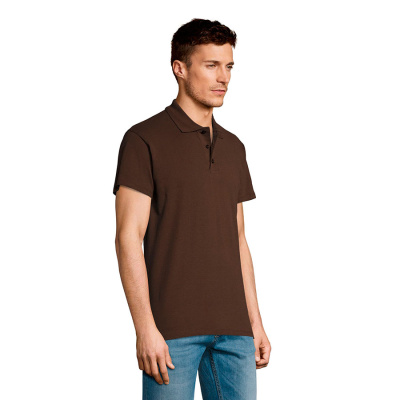 Рубашка поло мужская SUMMER II, шоколадный, S, 100% хлопок, 170 г/м2