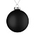Елочный шар Finery Matt, 10 см, матовый черный