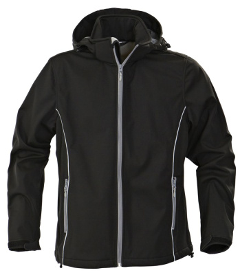 Куртка софтшелл мужская Skyrunning, черная, размер S