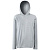 Футболка "Long Sleeve Hooded T", светлый графит_S, 100% х/б, 160 г/м2