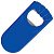 Открывалка  "Кулачок" синяя, 9,5х4,5х1,2 см;  пластик/ тампопечать