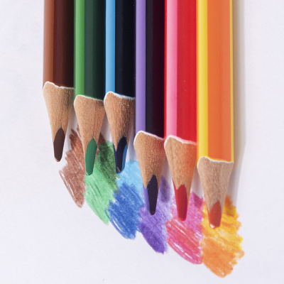 Набор цветных карандашей двухцветных MERIDIAN, 6шт./12 цветов, дерево, картон