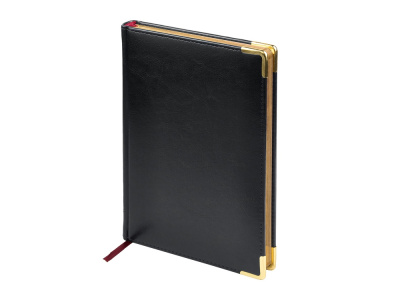 Ежедневник датированный А5 Sidney Nebraska на 2026 год, с золотым срезом и уголками