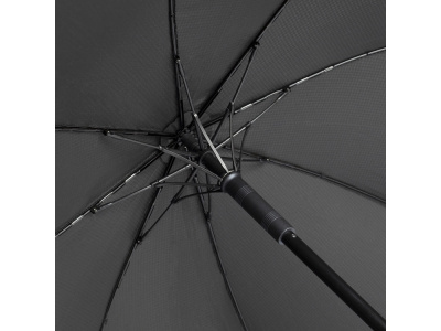 Зонт-трость Carbon с куполом из переработанного пластика