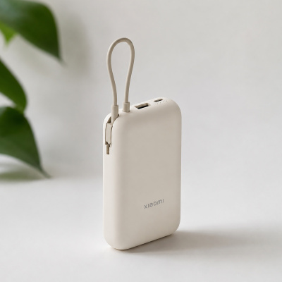 Внешний аккумулятор со встроенным кабелем Xiaomi Power Bank (Integrated Cable), 10000 мАч