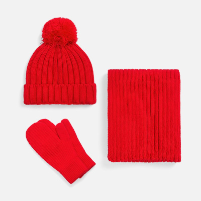 Варежки HappyGo, красные, размер L/XL