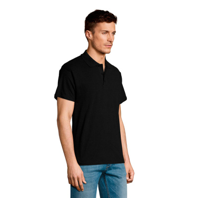 Рубашка поло мужская SUMMER II, чёрный, 2XL, 100% хлопок, 170 г/м2