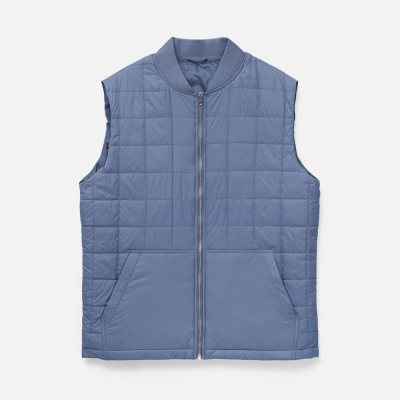 Жилет унисекс Warmbridge, синий (джинс), размер 3XL