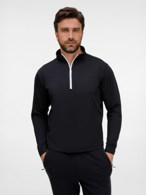 Свитшот на молнии из бифлекса Morfiss, черный, размер XS/S