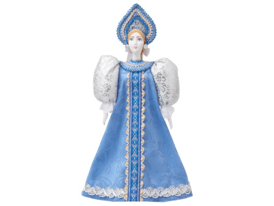 Подарочный набор: кукла фарфоровая, крем-мёд с лаймом и имбирем