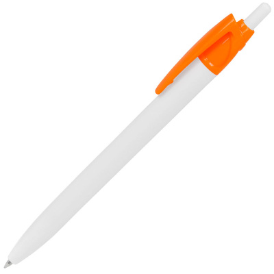 N2, ручка шариковая, оранжевый/белый, пластик