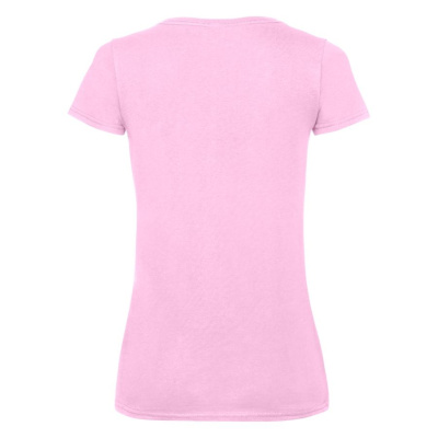 Футболка "Lady-Fit V-Neck T", светло-розовый_XL, 95% х/б, 5% эластан, 210 г/м2