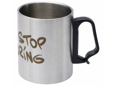 Стальная кружка с двойными стенками Climber Max, 450 мл с гравировкой