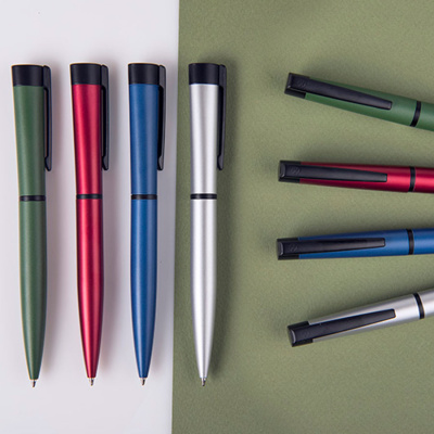 ELLIPSE, ручка шариковая, красный/черный, алюминий, пластик