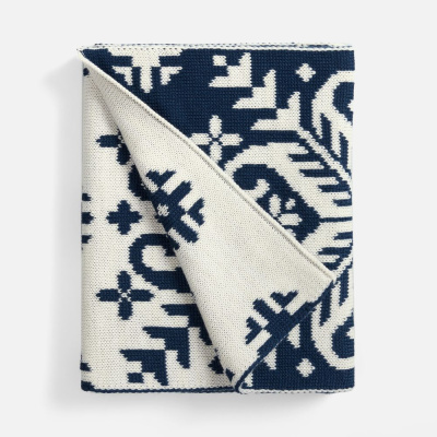 Шарф Wintertude L, синий с белым Шарф Wintertude L, синий с белым