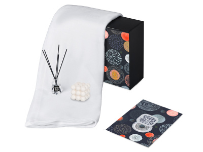 Подарочный набор Re:y. Cocoon с пледом, свечой и диффузором