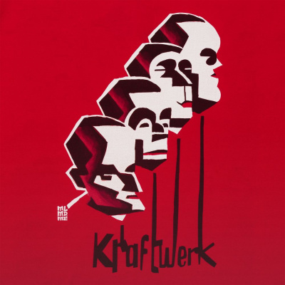 Футболка «Меламед. Kraftwerk», красная, размер S