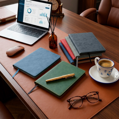 Ежедневник недатированный EMBER, т-зеленый, формат А5, блок в линейку