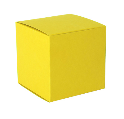 Коробка подарочная CUBE; 9*9*9 см; желтый