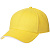 Бейсболка Spiker, желтая с белым